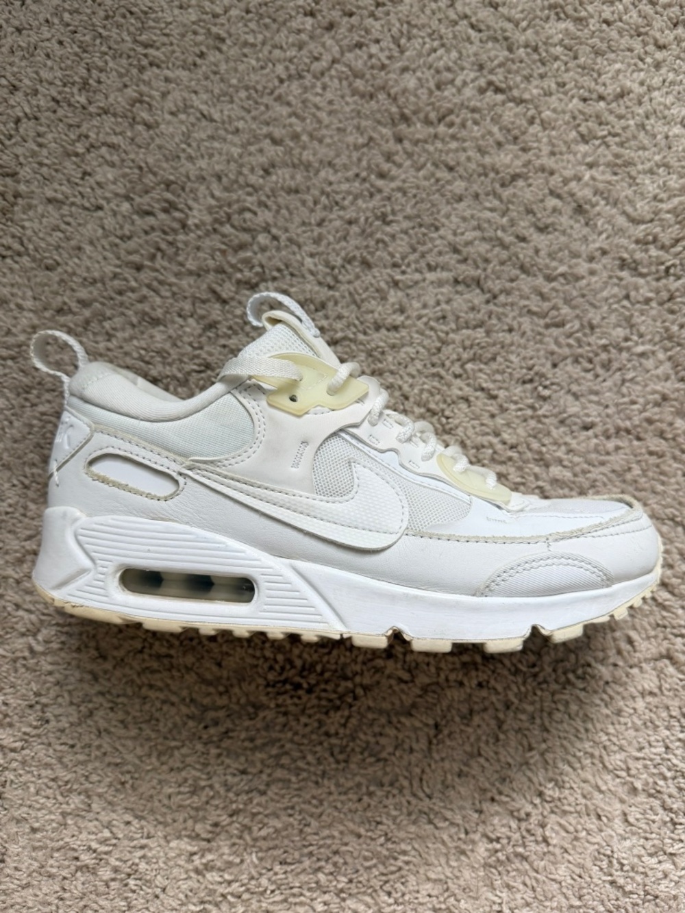 Nike Air Max 90 Futura Womens Size 6.5 White Running Sneakers DM9922-101